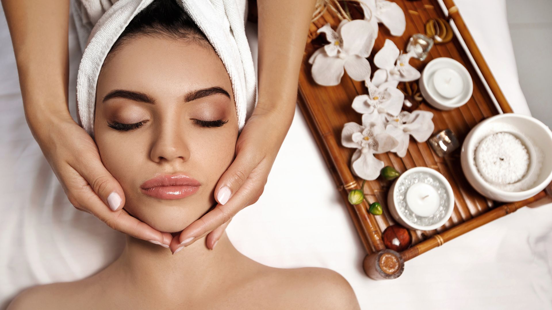 Woman receiving a relaxing professional facial at Beauty Medical Spa in Pleasanton, CA